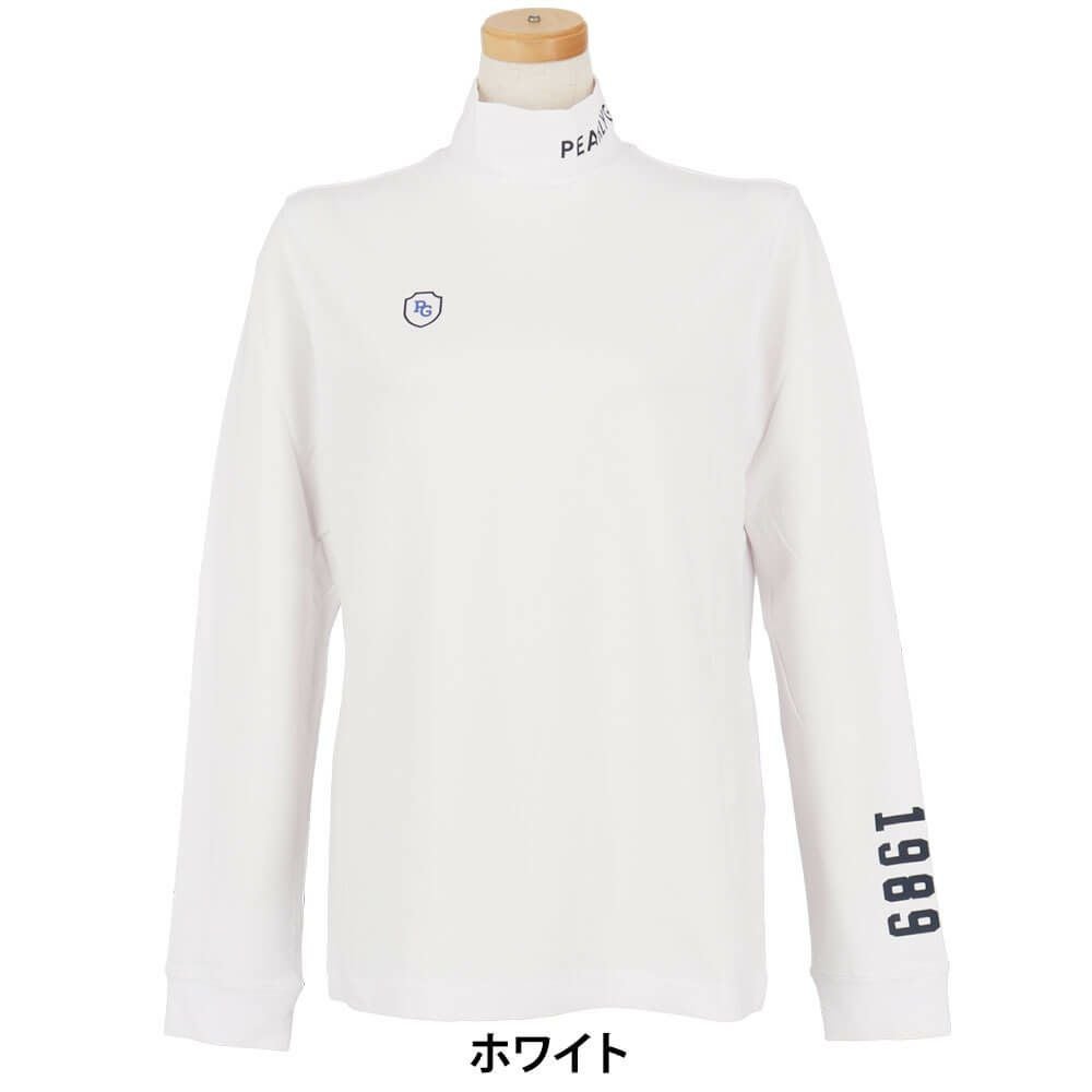 パーリーゲイツ PEARLY GATES　レディース 綿ベア天竺 長袖 ハイネックシャツ カットソー 055-5266906　2025年モデル 詳細1 詳細2