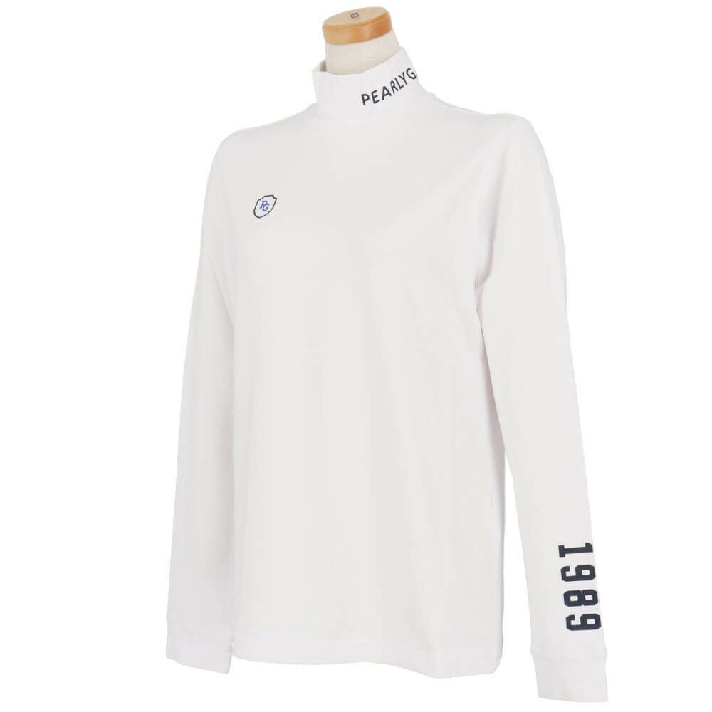 パーリーゲイツ PEARLY GATES　レディース 綿ベア天竺 長袖 ハイネックシャツ カットソー 055-5266906　2025年モデル 詳細1 詳細4