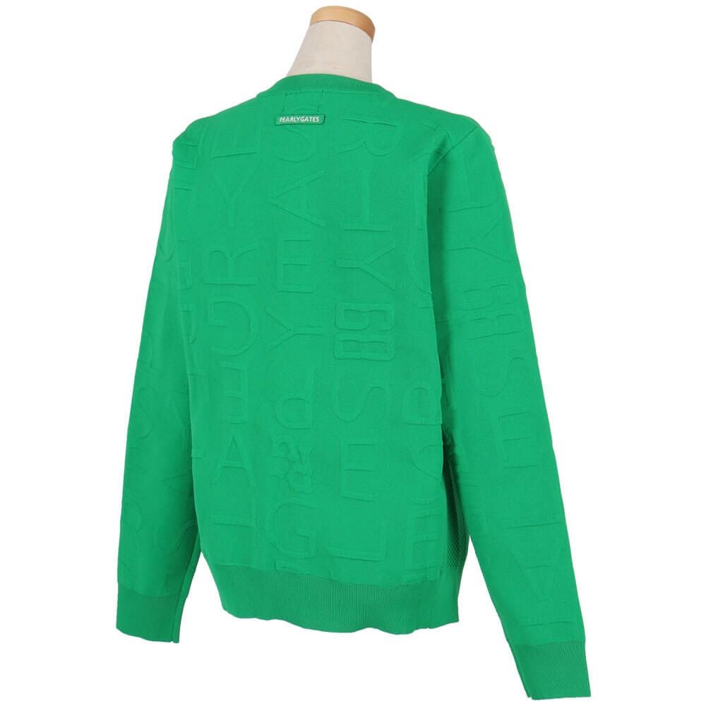 パーリーゲイツ PEARLY GATES　レディース ジャガードロゴ総柄 長袖 クルーネック プルオーバー 055-5270922　2025年モデル 詳細1 詳細7