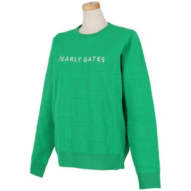 パーリーゲイツ PEARLY GATES　レディース ジャガードロゴ総柄 長袖 クルーネック プルオーバー 055-5270922　2025年モデル 詳細1 詳細8