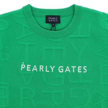 パーリーゲイツ PEARLY GATES　レディース ジャガードロゴ総柄 長袖 クルーネック プルオーバー 055-5270922　2025年モデル 詳細1 詳細9