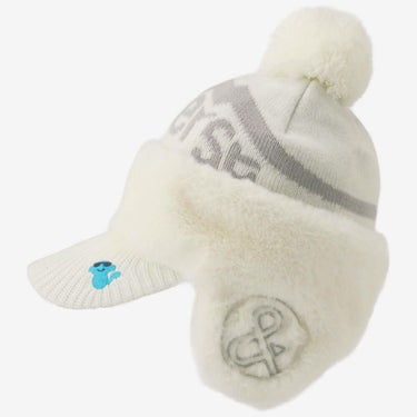 アンパスィ and per se　レディース ニットキャップ AFF8505 10 ホワイト　2025年モデル ホワイト 詳細2