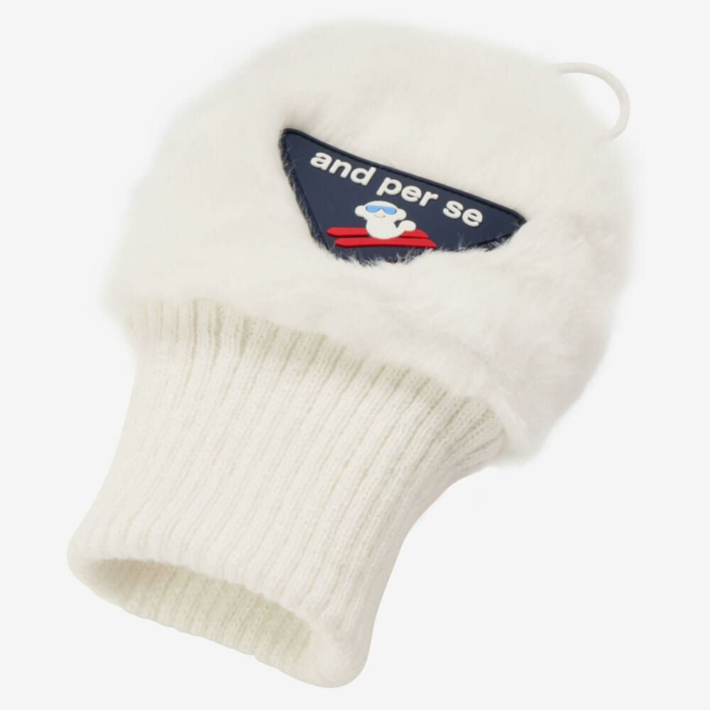 アンパスィ and per se　レディース 手甲カバー 右手用 ハンドウォーマー AFF8815 10 ホワイト　2025年モデル ホワイト 詳細3