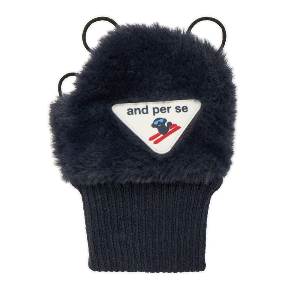 アンパスィ and per se　レディース 手甲カバー 右手用 ハンドウォーマー AFF8815 30 ネイビー　2025年モデル ネイビー