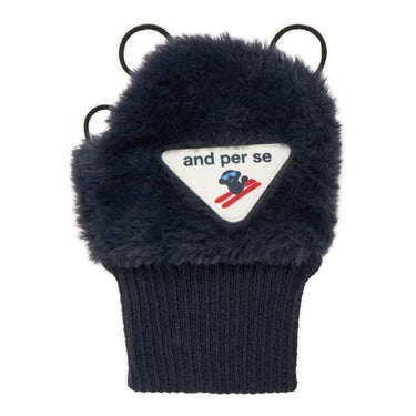 アンパスィ and per se　レディース 手甲カバー 右手用 ハンドウォーマー AFF8815 30 ネイビー　2025年モデル ネイビー