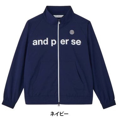 アンパスィ and per se　レディース ロゴプリント 長袖 フルジップ ブルゾン AFF1105G2　2025年モデル 詳細1 詳細9