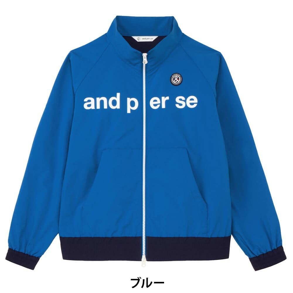 アンパスィ and per se　レディース ロゴプリント 長袖 フルジップ ブルゾン AFF1105G2　2025年モデル 詳細1 詳細10