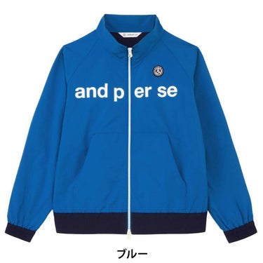 アンパスィ and per se　レディース ロゴプリント 長袖 フルジップ ブルゾン AFF1105G2　2025年モデル 詳細1 詳細10