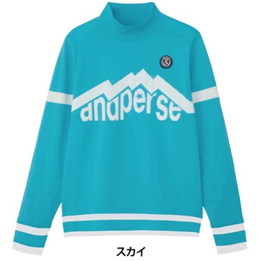 アンパスィ and per se　レディース ウインドシャッター袖 長袖 ハイネック セーター AFF2315A3　2025年モデル 詳細1 詳細3