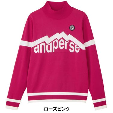 アンパスィ and per se　レディース ウインドシャッター袖 長袖 ハイネック セーター AFF2315A3　2025年モデル 詳細1 詳細4