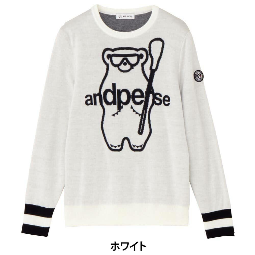 アンパスィ and per se　レディース 長袖 クルーネック セーター AFF2345A7　2025年モデル 詳細1 詳細2