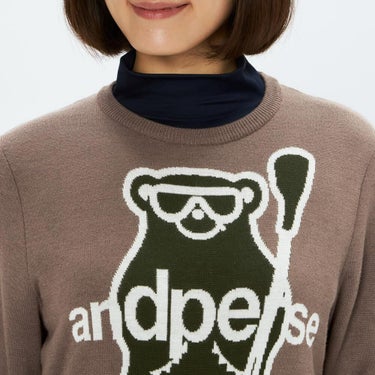 アンパスィ and per se　レディース 長袖 クルーネック セーター AFF2345A7　2025年モデル 詳細1 詳細9