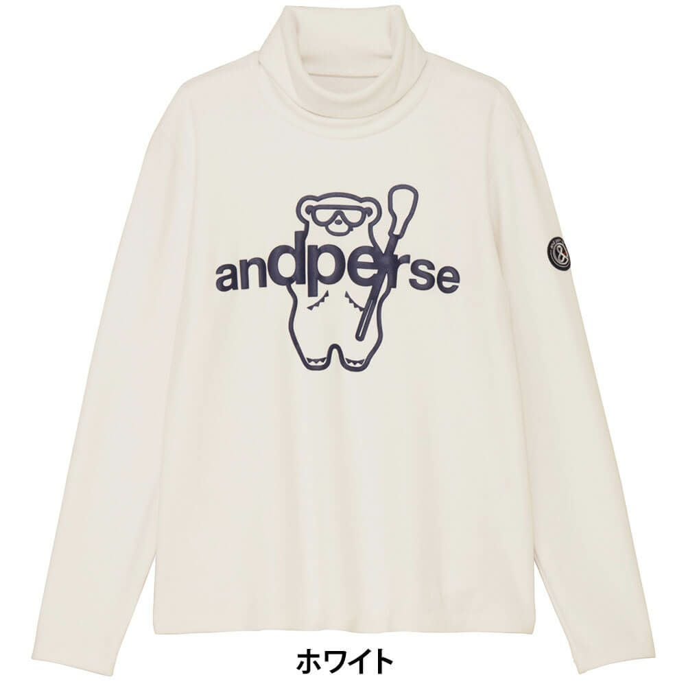 アンパスィ and per se　レディース マシュマロスムース 長袖 ハイネック シャツ AFF9235V8　2025年モデル 詳細1 詳細2