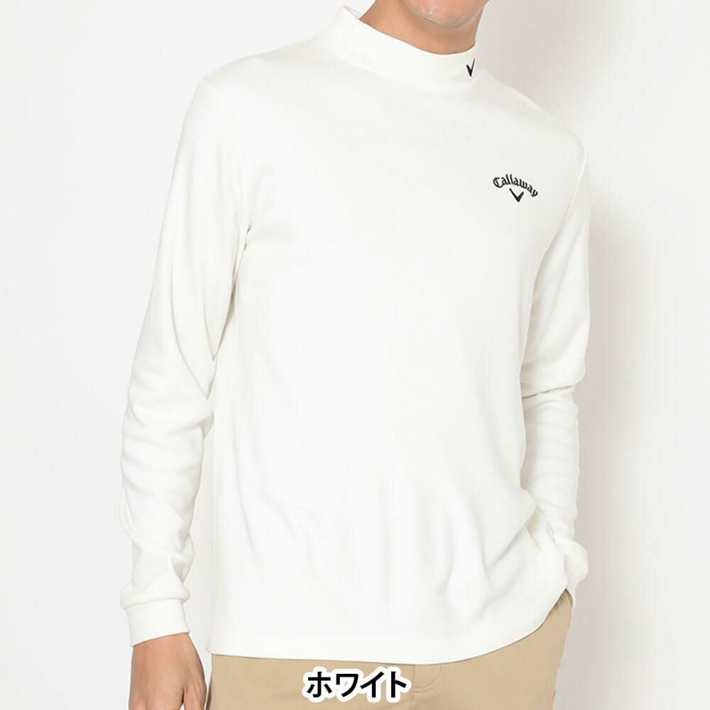 キャロウェイ Callaway メンズ 裏起毛 スムース 長袖 モックネック