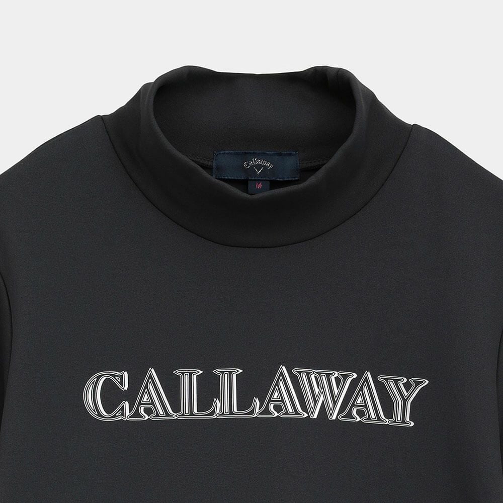 キャロウェイ Callaway　レディース 裏起毛 ダブルニット 長袖 モックネック シャツ C25233205　2025年モデル 詳細4