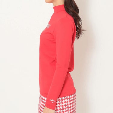 キャロウェイ Callaway　レディース 裏起毛 ダブルニット 長袖 モックネック シャツ C25233205　2025年モデル 詳細9