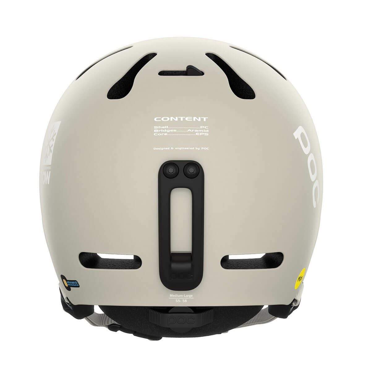 ポック POC　FORNIX MIPS POW JJ フォニックス ミップス パウ ジェイジェイ Mineral Grey Matt　スキー ヘルメット 2025-2026 詳細3