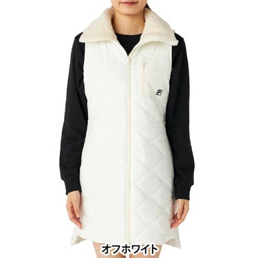 フィラ FILA　レディース 中綿 ノースリーブ フルジップ ワンピース 795-403　2025年モデル 詳細1 詳細12