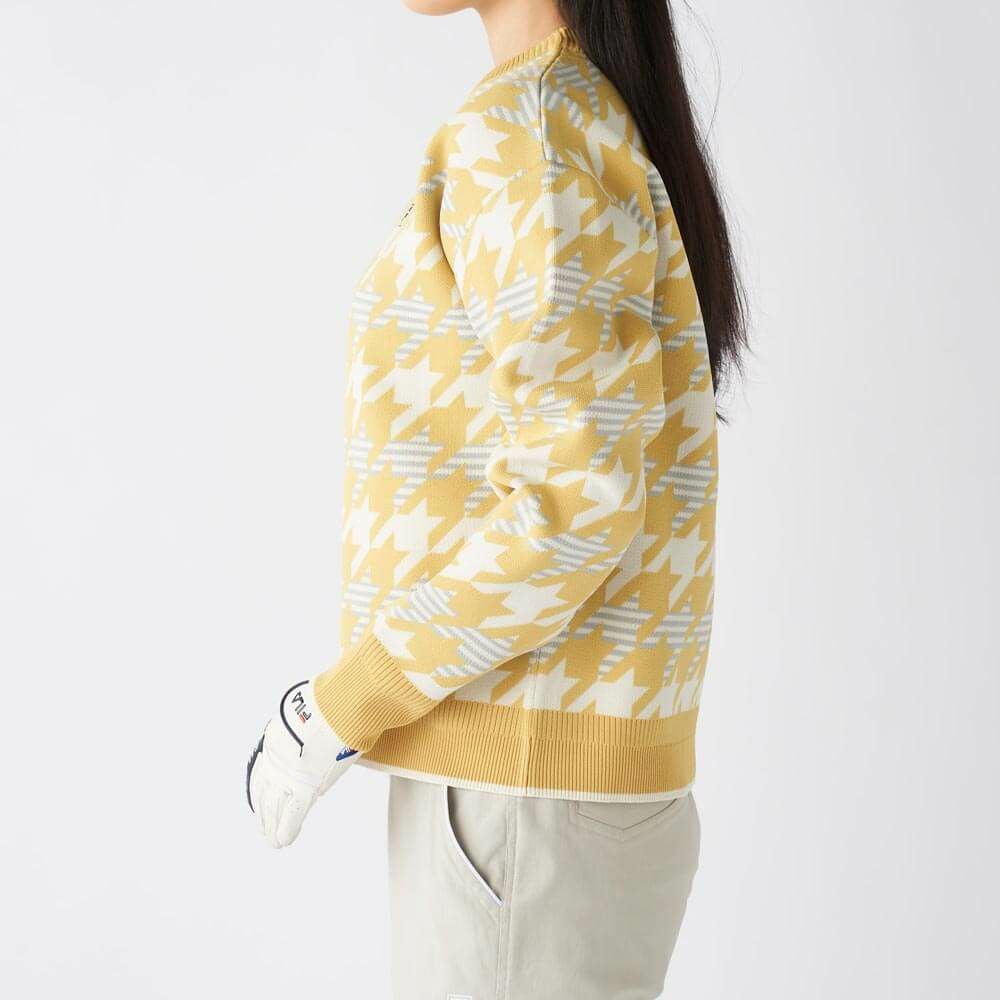 フィラ FILA　レディース 総柄 長袖 クルーネック セーター 795-703　2025年モデル 詳細1 詳細12