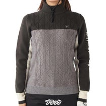 フィラ FILA　レディース 配色切替 長袖 モックネック セーター 795-705　2025年モデル