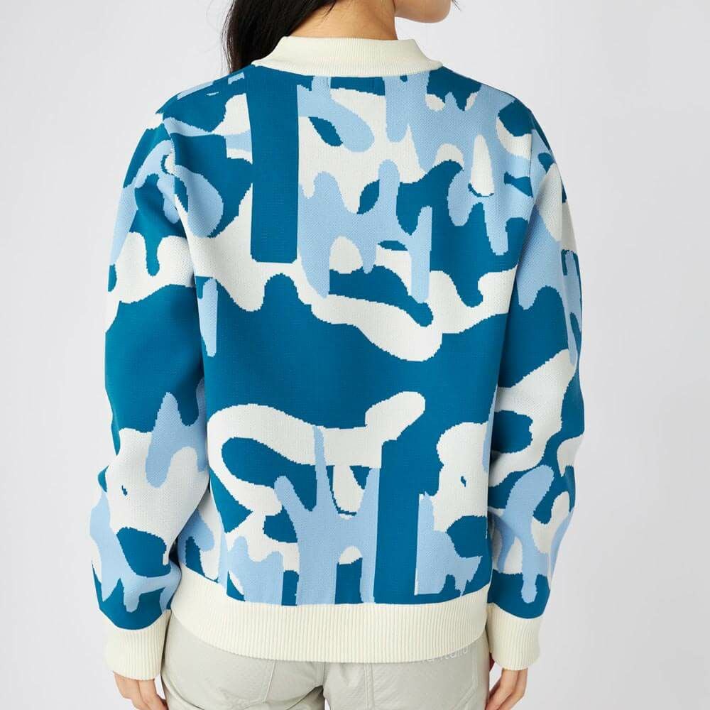 フィラ FILA　レディース ウェーブ柄 長袖 ニット セーター 795-761　2025年モデル 詳細1 詳細9