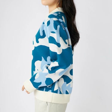 フィラ FILA　レディース ウェーブ柄 長袖 ニット セーター 795-761　2025年モデル 詳細1 詳細10