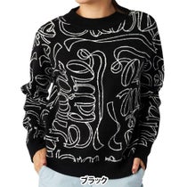 マリクレール marie claire　レディース リボンロゴ 長袖 クルーネック セーター 735-750　2025年モデル