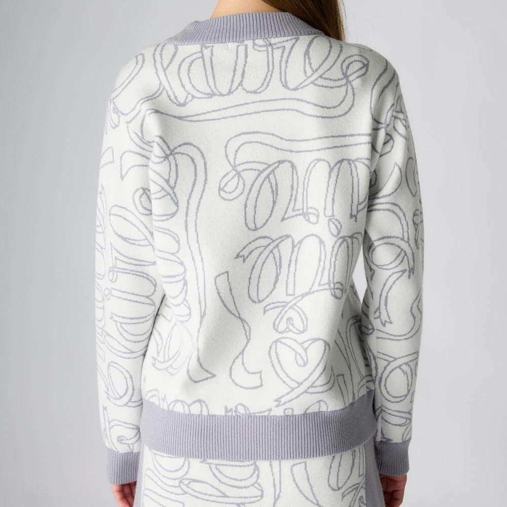 マリクレール marie claire　レディース リボンロゴ 長袖 クルーネック セーター 735-750　2025年モデル 詳細1 詳細9