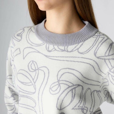 マリクレール marie claire　レディース リボンロゴ 長袖 クルーネック セーター 735-750　2025年モデル 詳細1 詳細11