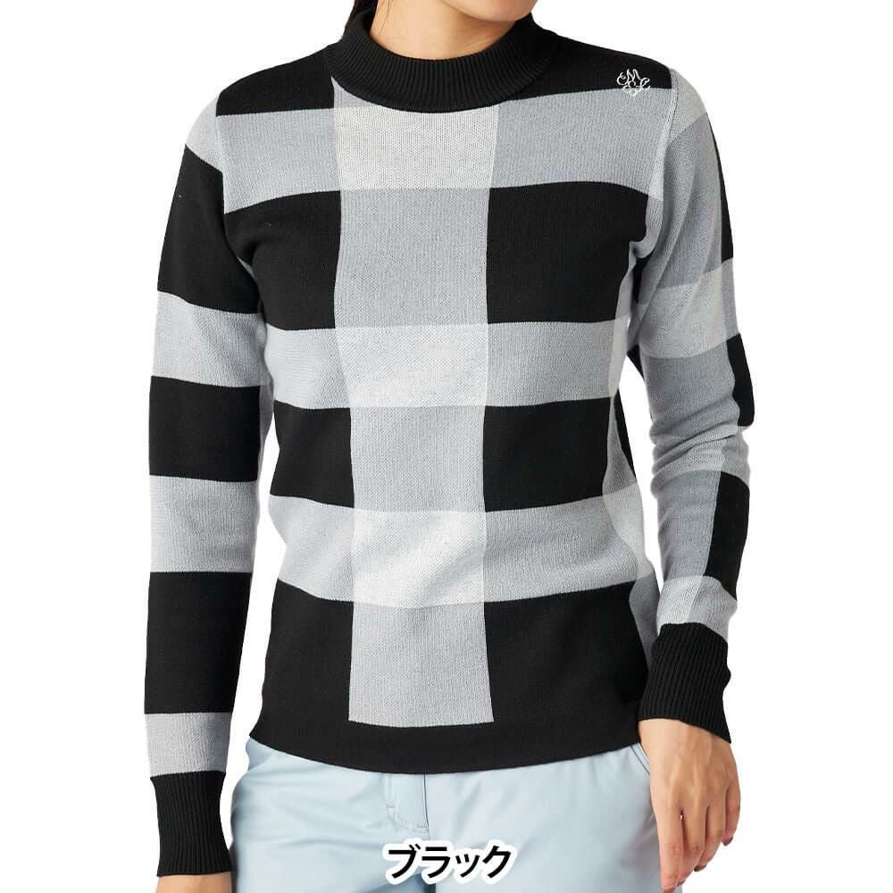 マリクレール marie claire　レディース チェック柄 長袖 モックネック セーター 735-751　2025年モデル 詳細1 詳細5