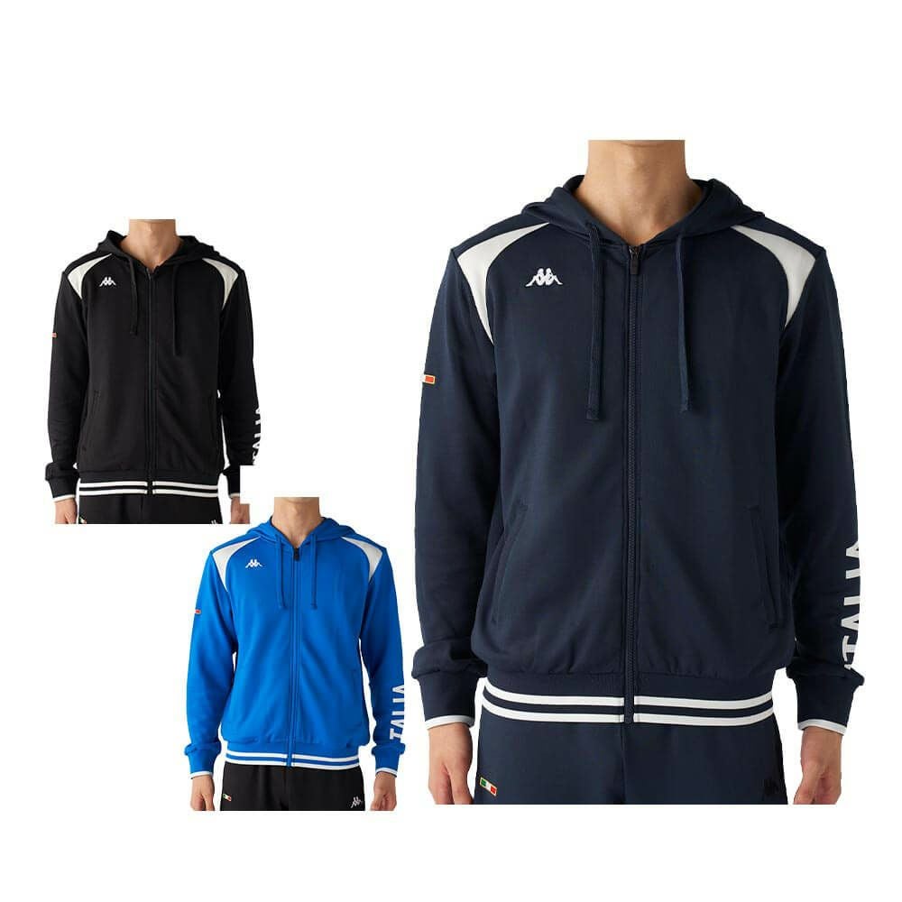 カッパ Kappa　メンズ ダンボールスウェット 長袖 フルジップ パーカー 635-407　2025年モデル 詳細1