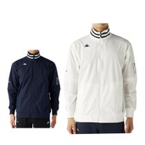 カッパ Kappa メンズ 2WAY フルジップ 長袖 ウィンドジャケット 635-408 2025年モデル ライトグレー系 ウェア全体