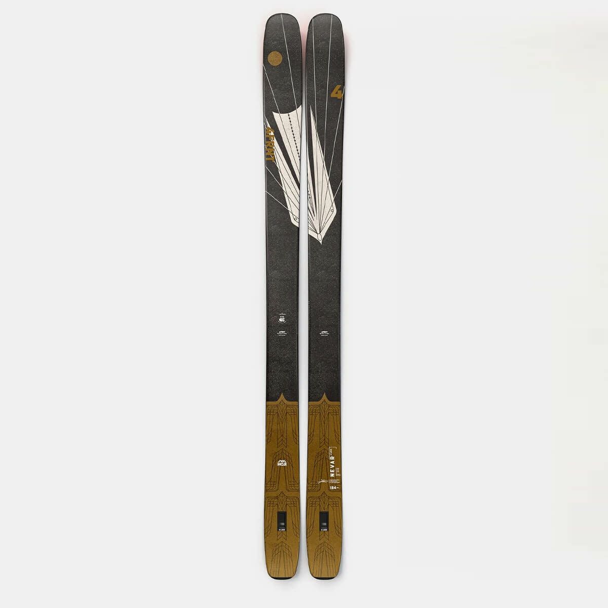 フォーフロント 4FRNT　NEVAR 4-LOCK ネヴァー フォーロック　スキー板 単品 2025-2026 詳細2