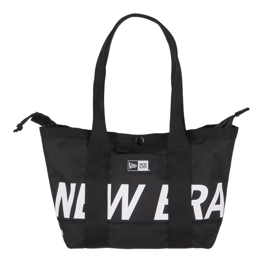 ニューエラ NEW ERA　プリントロゴ ミニ トートバッグ 14521300 ブラック×ホワイト　2025年モデル ブラック×ホワイト