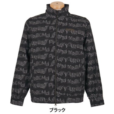 ピン PING　メンズ 総柄ロゴ 2WAY フルジップ ブルゾン 621-5220801　2025年モデル 詳細1 詳細2