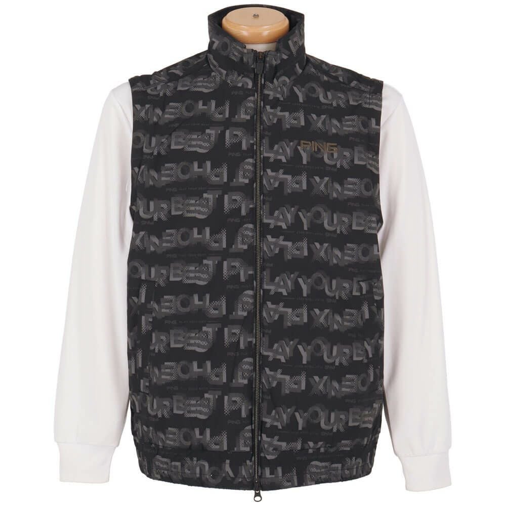 ピン PING　メンズ 総柄ロゴ 2WAY フルジップ ブルゾン 621-5220801　2025年モデル 詳細1 詳細5