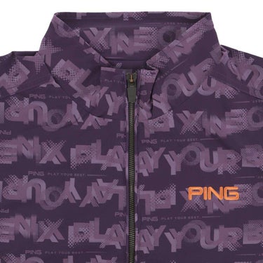 ピン PING　メンズ 総柄ロゴ 2WAY フルジップ ブルゾン 621-5220801　2025年モデル 詳細1 詳細14