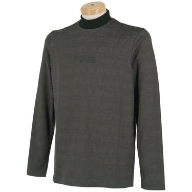 ピン PING　メンズ ロゴジャカード 長袖 ハイネック シャツ 621-5266900　2025年モデル 詳細1 詳細4