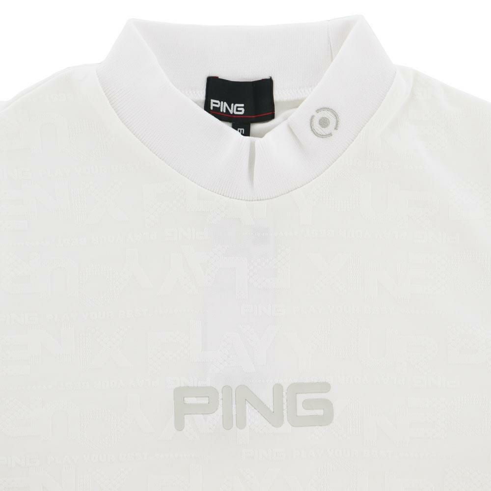 ピン PING　メンズ ロゴジャカード 長袖 ハイネック シャツ 621-5266900　2025年モデル 詳細1 詳細8