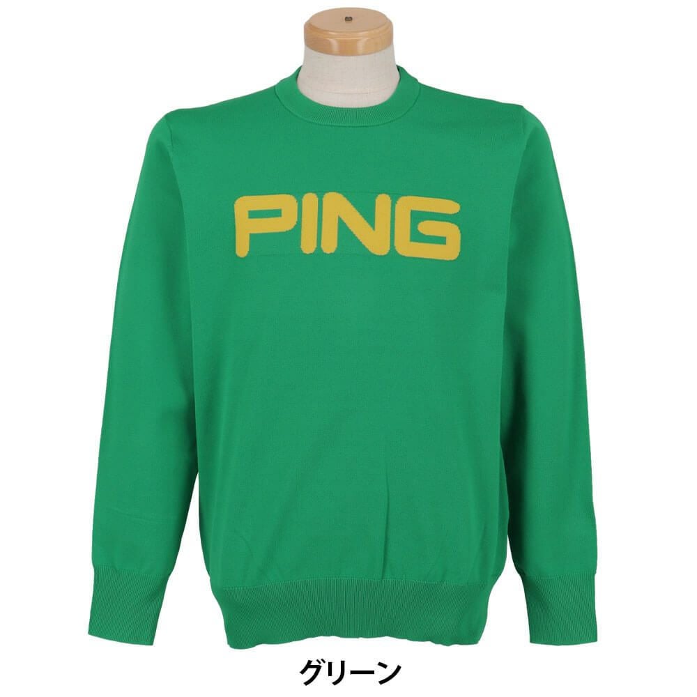 ピン PING　メンズ 長袖 クルーネック ニット プルオーバー 621-5270903　2025年モデル 詳細1 詳細9