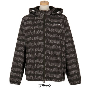 ピン PING　レディース 総柄ロゴ 長袖 フルジップ ブルゾン 622-5220801　2025年モデル 詳細1 詳細2