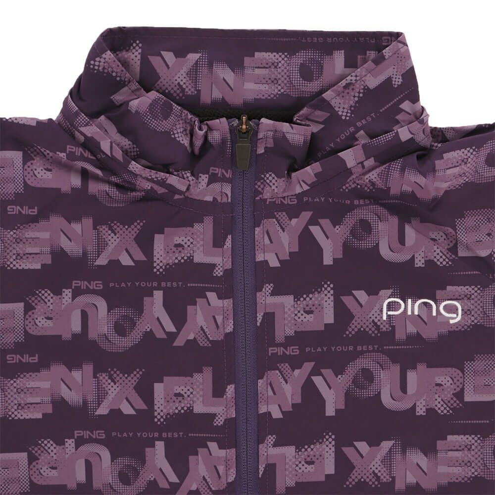 ピン PING　レディース 総柄ロゴ 長袖 フルジップ ブルゾン 622-5220801　2025年モデル 詳細1 詳細13
