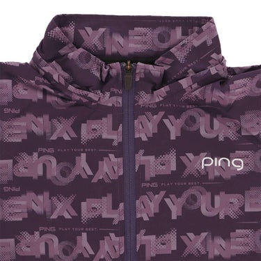 ピン PING　レディース 総柄ロゴ 長袖 フルジップ ブルゾン 622-5220801　2025年モデル 詳細1 詳細13