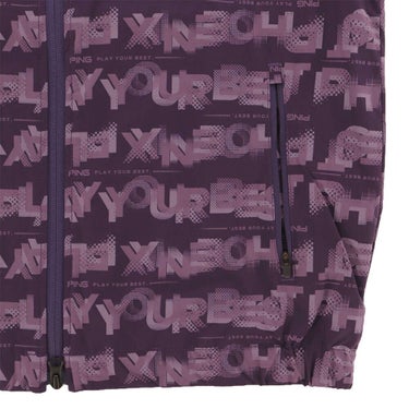 ピン PING　レディース 総柄ロゴ 長袖 フルジップ ブルゾン 622-5220801　2025年モデル 詳細1 詳細15