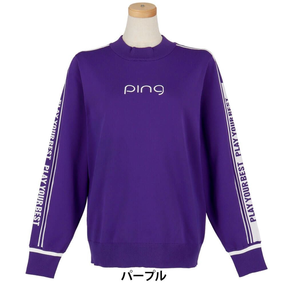 ピン PING　レディース ロゴジャカード 長袖 ハイネック ニット プルオーバー 622-5275800　2025年モデル 詳細1 詳細10