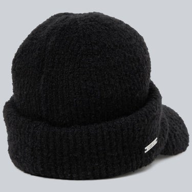 デサントゴルフ DESCENTE GOLF　レディース ツバ付 シャギー ニットキャップ DG5FCP00L BK00 ブラック　2025年モデル ブラック 詳細2