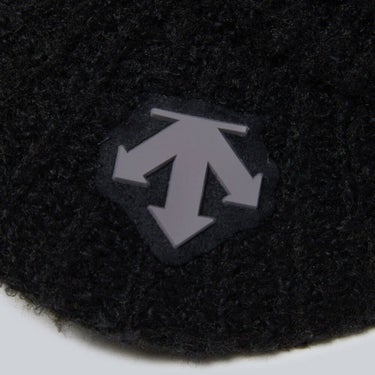 デサントゴルフ DESCENTE GOLF　レディース ツバ付 シャギー ニットキャップ DG5FCP00L BK00 ブラック　2025年モデル ブラック 詳細3