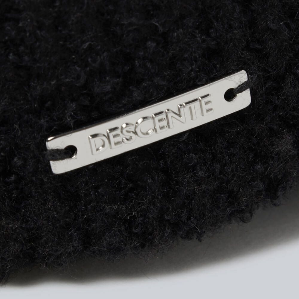 デサントゴルフ DESCENTE GOLF　レディース ツバ付 シャギー ニットキャップ DG5FCP00L BK00 ブラック　2025年モデル ブラック 詳細4