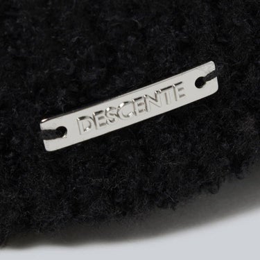 デサントゴルフ DESCENTE GOLF　レディース ツバ付 シャギー ニットキャップ DG5FCP00L BK00 ブラック　2025年モデル ブラック 詳細4