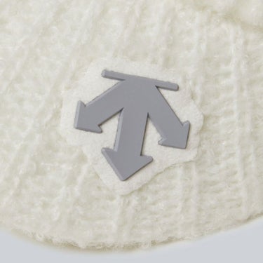 デサントゴルフ DESCENTE GOLF　レディース ツバ付 シャギー ニットキャップ DG5FCP00L WH00 ホワイト　2025年モデル ホワイト 詳細3